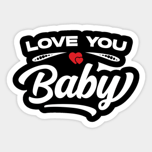 Love You Baby Sticker